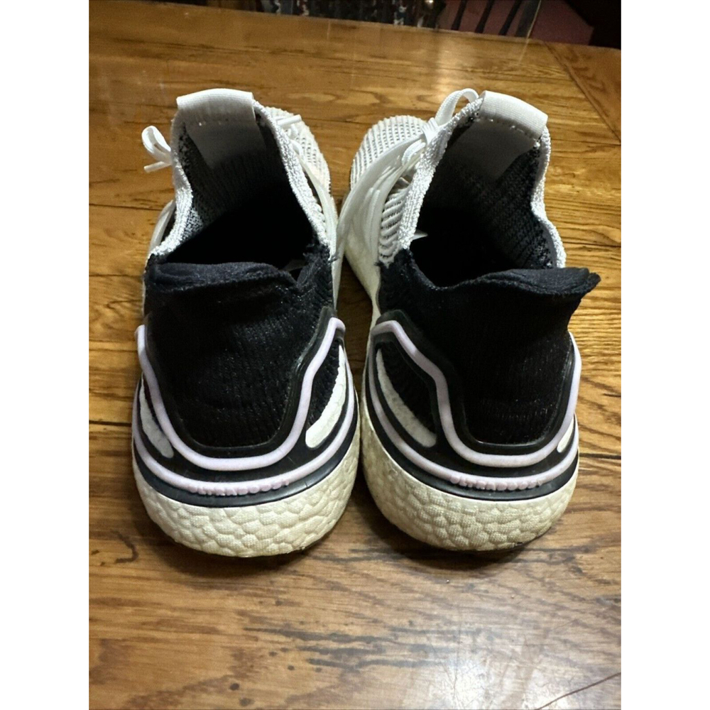 Adidas UltraBoost 19 Running Shoes Crystal White Lace Sneakers G27481 Wms 10US - Picture 4 of 12